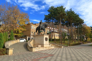 Equestrian monument to General Aleksey Petrovich Yermolov (Russian Imperial general of the 19th century) in Pyatigorsk, Russia