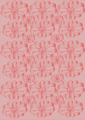 Abstract flowers,vector, background