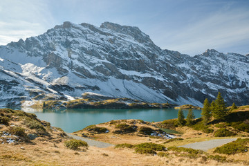 Fototapeta na wymiar Trubsee near Engelberg, Switzerland