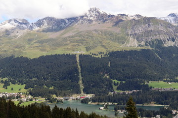 Veduta su Lenzerheide Rothorn