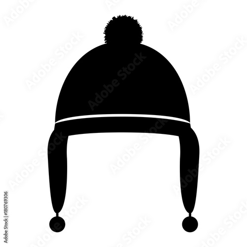 Download "Winter hat silhouette" Stock image and royalty-free ...