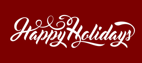 Happy Holidays text