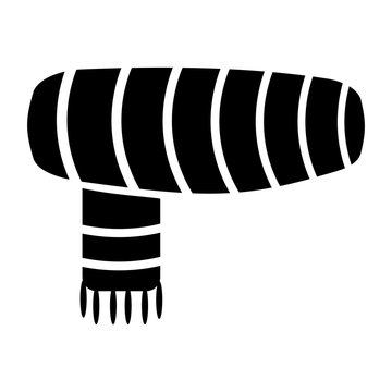 recommend clip art: Woolen scarf silhouette