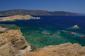 Blue water at Halkidiki peninsula