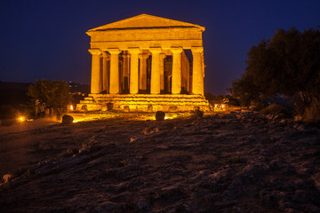 Obraz premium Concordia Temple in Agrigento archaeological park