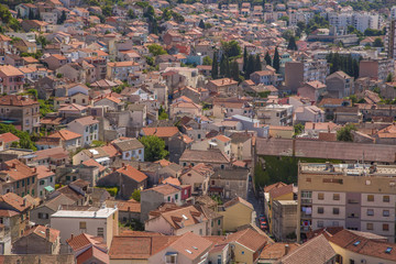 Fototapeta na wymiar Panorama der Stadt Sibenik, Dalmatien, Kroatien