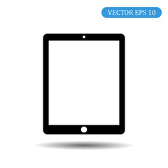 Vector tablet icon.black color.EPS 10