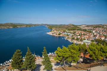 Panorama und Sehenswürdigkeiten von Sibenik, Dalmatien, Kroatien