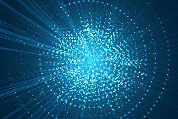 Abstract futuristic background with glowing elements