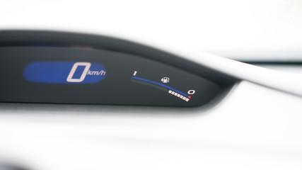 fuel level indicator and speedometer