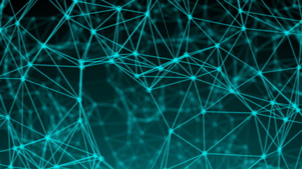 Abstract connection dots. Technology background. Digital illustration. Network concept 3d rendered