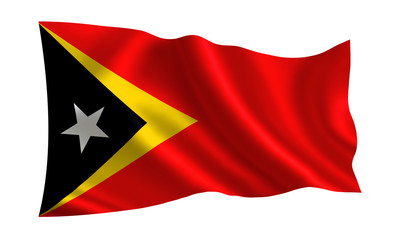 East Timor flag. A series of 