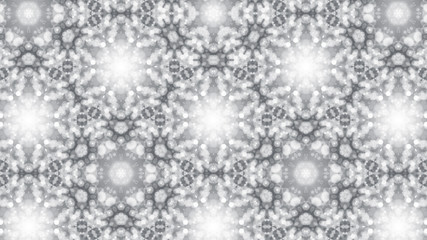 Abstract background with silver kaleidoscope. 3d rendering