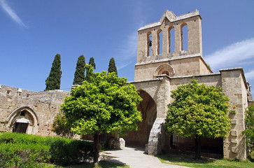 Fototapeta na wymiar Bellapais Monastery - Bellapais Abbey, Kyrenia, Cyprus