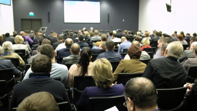 Business People Seminar Conference Meeting Presentation Concept 4k.
