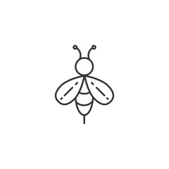 line bee icon