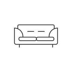 sofa line icon