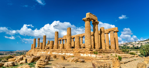 The Temple of Juno in the Valley of the Temples at Agrigento, Sicily