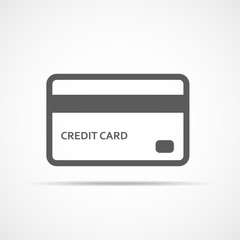 Fototapeta premium Credit card icon. Vector illustration.
