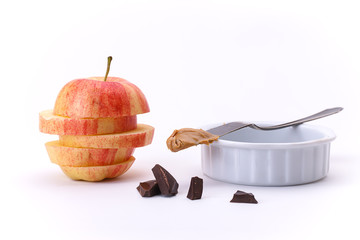 Apple, peanut butter, and chocolate.