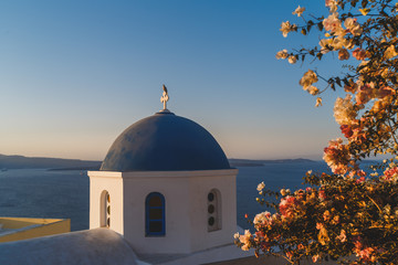 Santorini sunrise in Oia Greece