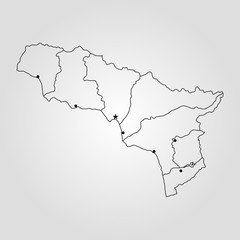 Map of Abkhazia.
