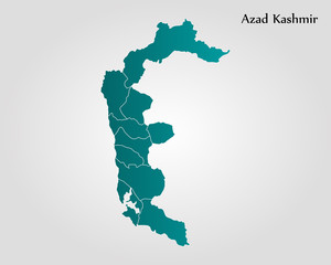 Map of Azad Kashmir
