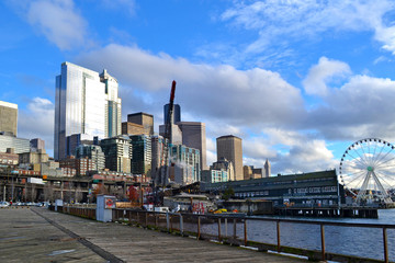 Seattle skyline seen from the waterfront