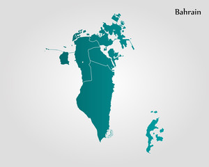 Kingdom of Bahrain map regions