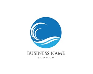 Water wave Logo Template