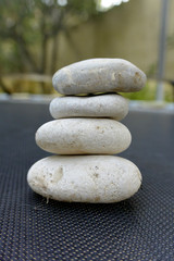 Fototapeta na wymiar Art of Rock balancing (stone balancing) 