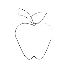 Delicious apple fruit icon vector illustration graphic design