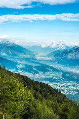 Naklejka na ściany i meble Patscherkofel peak near Innsbruck, Tyrol, Austria.