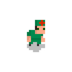 Pixel character surgeon for games and web sites