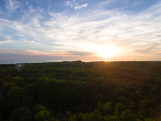 Naklejka premium Michigan Summer Sunsets 2