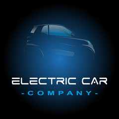 voiture électrique logo template vecteur vectoriel illustration
