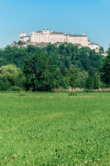 Hohensalzburg Castle (Festung Hohensalzburg) at Salzburg, Austri