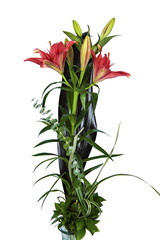 Flower bouquet isolated on white