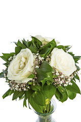 Flower bouquet isolated on white