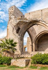 Fototapeta na wymiar Santa Maria dello Spasimo Unfinished Church, is located in the Kalsa district, one of the oldest parts of Palermo, Sicily, Italy