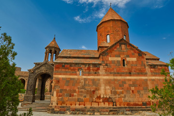 Fototapeta na wymiar Khor Virap Monastery on Armenia-Turkey Border near Ararat Mountain