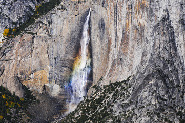 Rainbows at Yosemite Falls, Yosemite national park