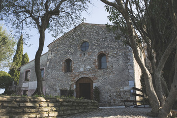 Fototapeta na wymiar Church of San Pietro in Mavino - Sirmione (Italy)