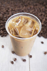 Vanilla Iced Coffee with ice