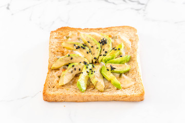wholewheat bread toast with avocado