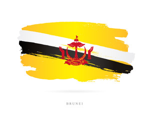 Flag of Brunei. Abstract concept