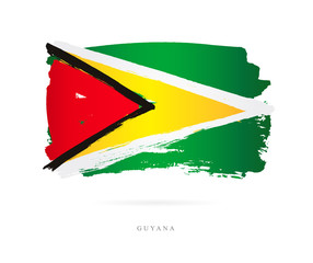 Flag of Guyana. Abstract concept