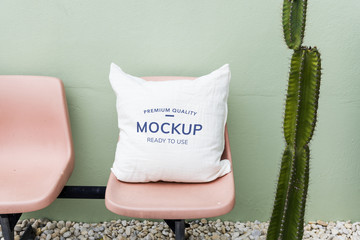 Mockup design space on cusion pillow