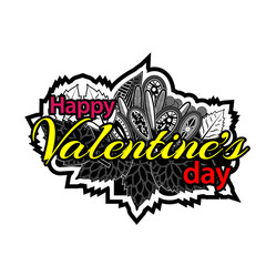 Happy valentine day symbol  for flyer, poster, banner, web header. 