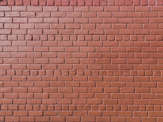 Red Painted Brick Wall